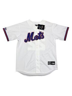 NWT - NEW YORK METS Al Leiter Deadstock Majestic MLB Baseball Jersey Mens Large